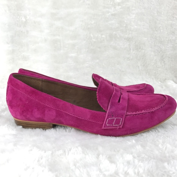Sam Edelman Etiene Pink Suede Driving Loafers 8 - Picture 3 of 12